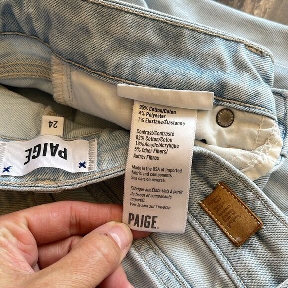 PAIGE Sz24 TRANSCEND VERDUGO ANKLE MIDRISE SKINNY MAYAN PATCH - Picture 11 of 16